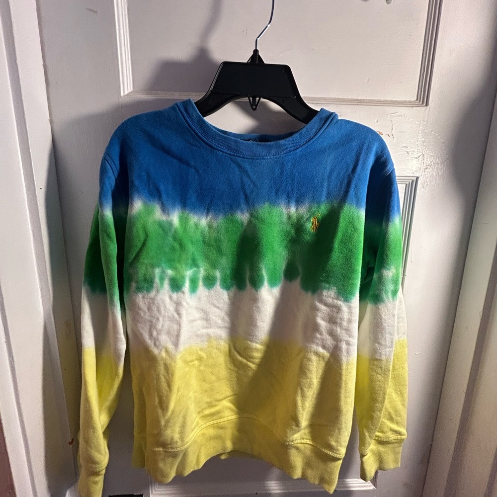 Polo by Ralph Lauren Blue, Green, White, and Yellow Kids Sweater